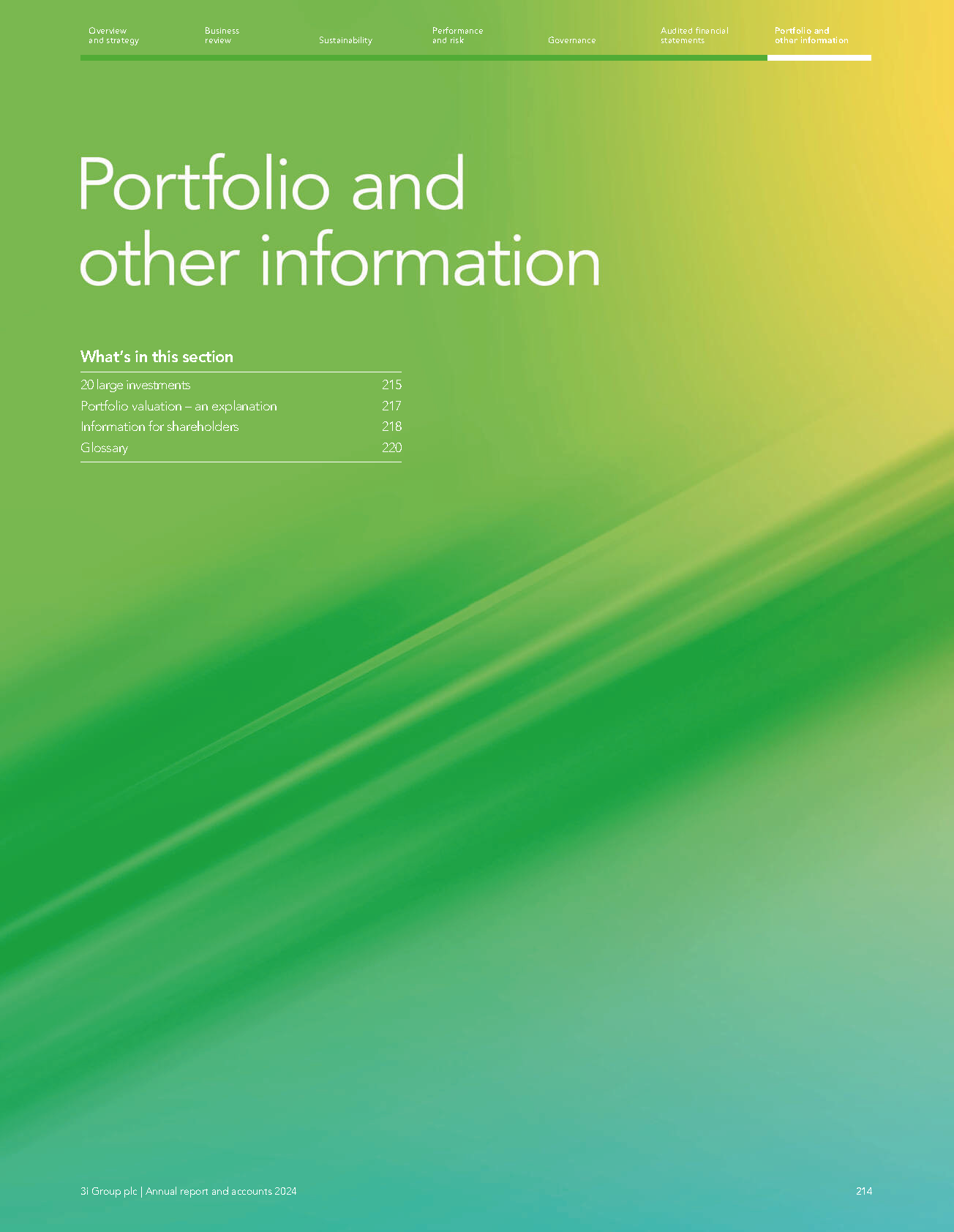 Portfolio And Other Information (1)