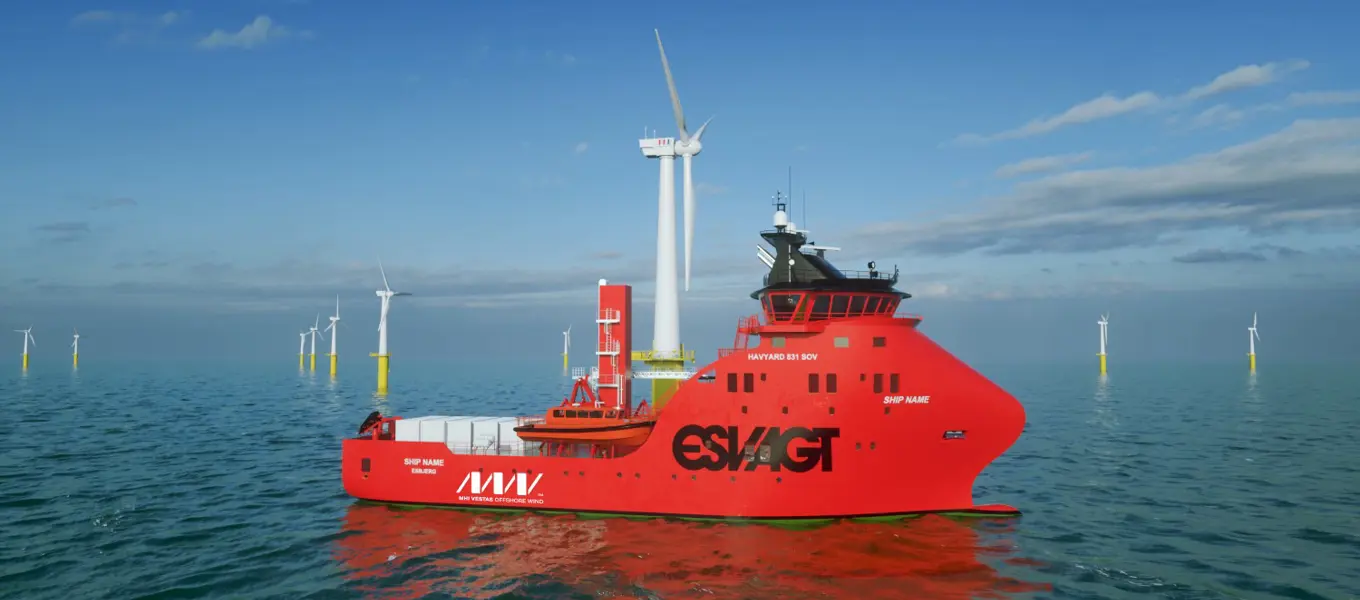 ESVAGT SOV 831L MHI Vestas Deutsche Bucht W Logo