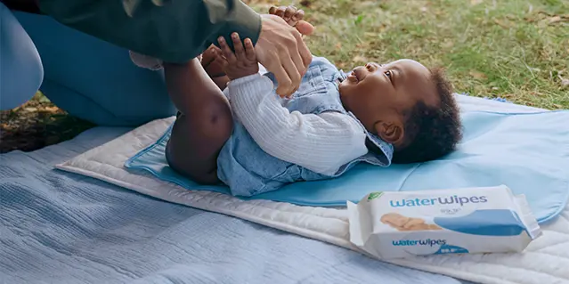 Waterwipes Baby Laying Down